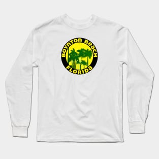 Boynton Beach Florida Keys Beach Ocean Travel Long Sleeve T-Shirt